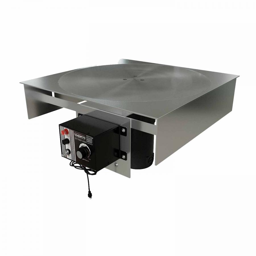 GLOBALTEK® Stainless Steel 12" and 18" Dia. Mounted Rotary Turn Table for 90° and 180° Turns ⚡