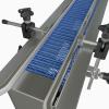 GlobalTek® S/S Conveyor with 4" Wide Modular Mesh Belt, End Plates, Dual Post Welded Legs and Variable Speed Control.