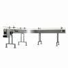 Globaltek Stainless Steel 4' x 4.5" Inline Conveyor with Plastic Table Top Belt & Welded Legs. Model (CON-0445PWN)