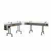 GLOBALTEK® Stainless Steel 90 Degrees L-Shape Conveyor Line System - 7.5 Inches Width