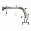 GlobalTek® Stainless Steel 90 Degrees L-Shape Conveyor Line System - 7.5 Inches Width