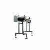 Globaltek Stainless Steel Raised Bed Sanitary Conveyor with Plastic Belt 4.5 Inches Wide