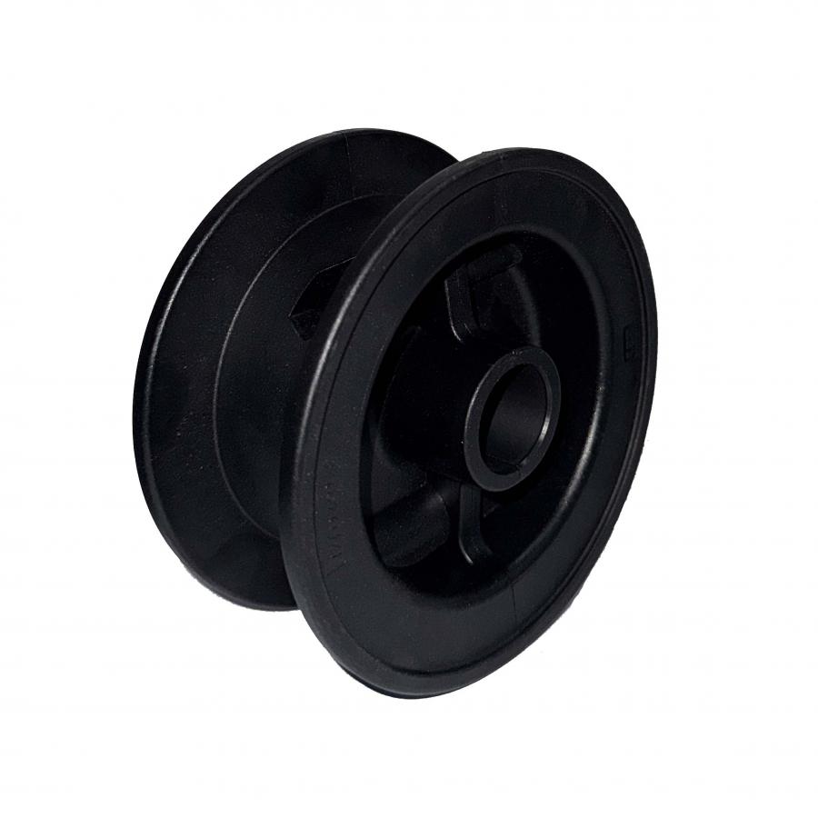 GLOBALTEK® Black Plastic Idler 25Mm Bore For 4.5" And 7.5" Wide Inline Conveyors