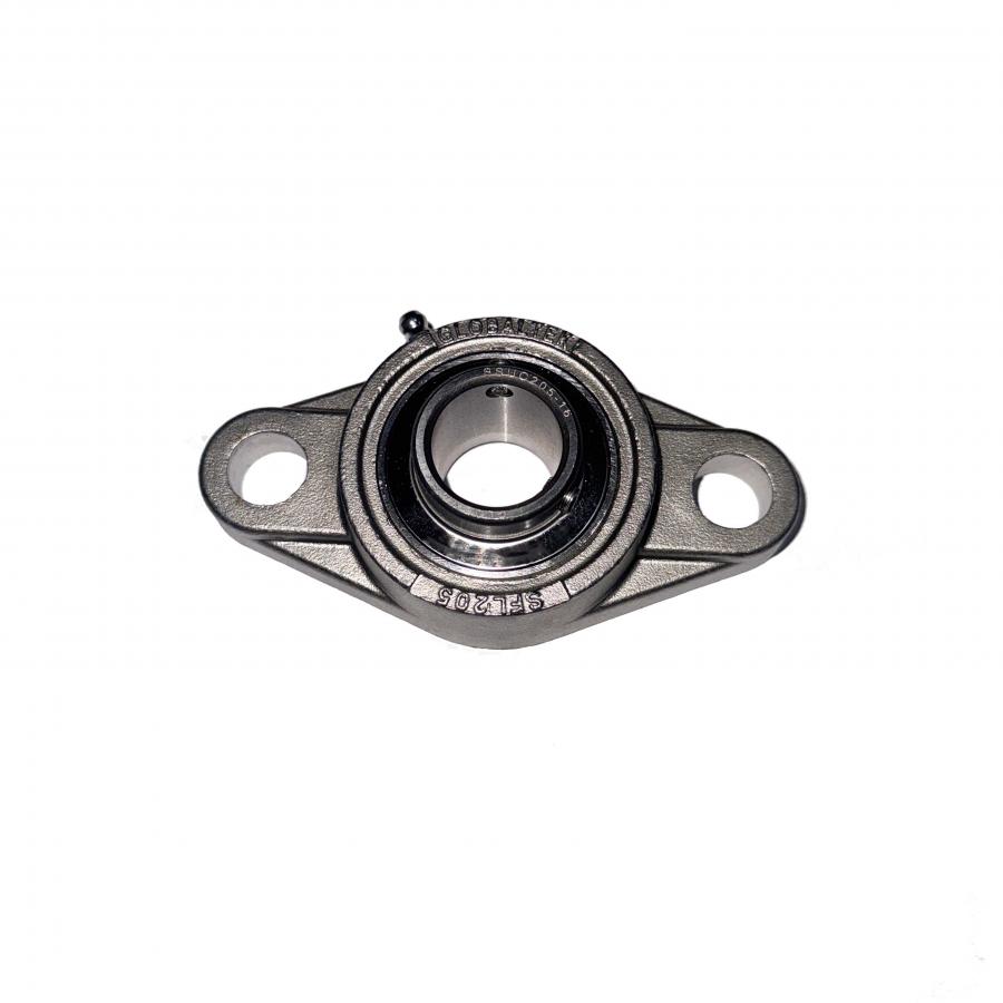 GLOBALTEK® 2 Bolt S/S Flange Bearing - 1" Dia Bore