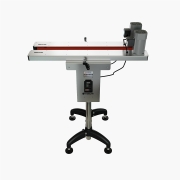 Globaltek Bottomless Conveyor Side Belt Transfer for Bottom Coder. Model TRA-37S